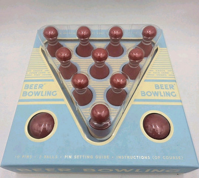 Beer Bowling Drinking Game Set But What You Drink Is Up To You  New SEALED Box