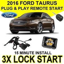 Js Alarms 2016 Ford Taurus Remote Start Plug & Play Easy Install DIY 3X Lock FO1