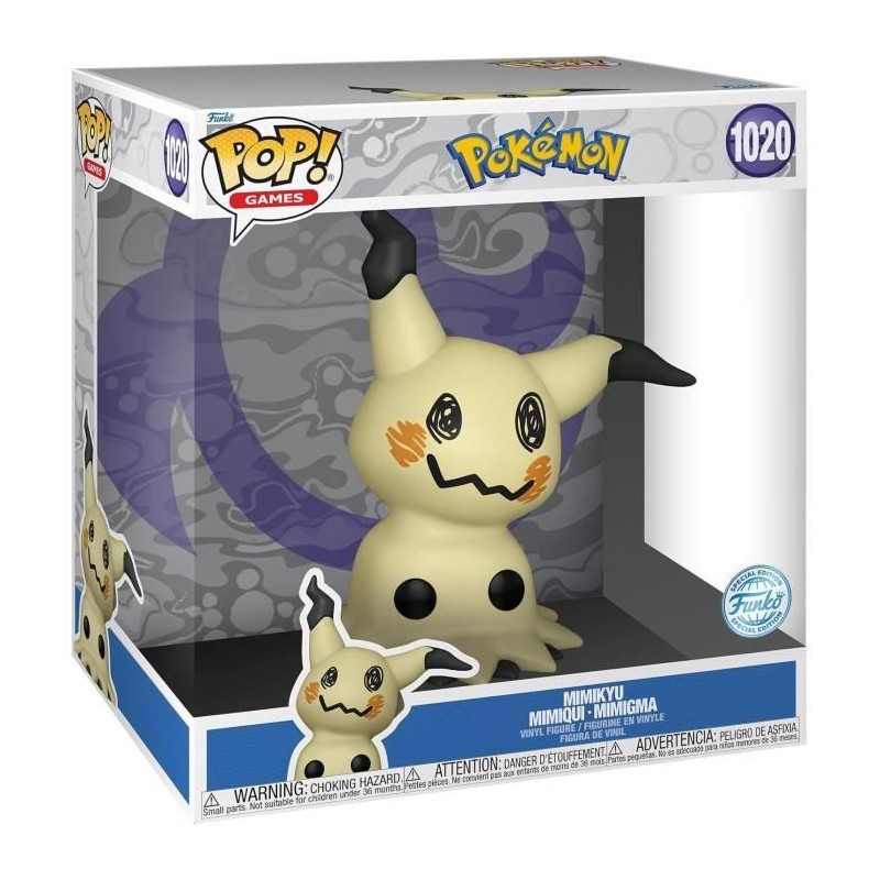 Figurine Pokémon Mimikyu 1020 Funko Pop Jumbo jouet de collection 25cm