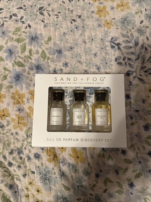 Sand + Fog Mini Perfume Oil Set: Innocence, Vanilla Musk, Marshmallow Skies