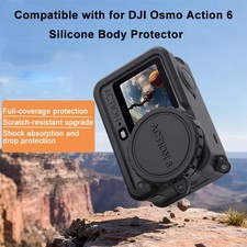 Protective Cover for DJI OSMO Action 6 Camera Soft Silicone Case with Lens Cap