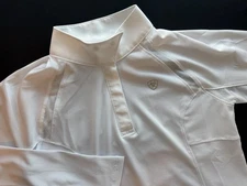 Ariat Kids Sunstopper 2.0 Show Shirt – Girls Size Large (12) – White – EUC