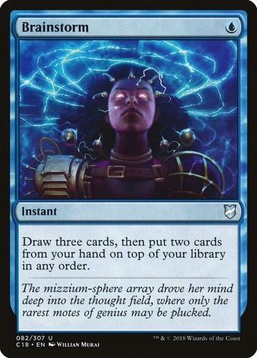 NM Brainstorm, MTG, Commander 2018, Magic the Gathering, 82