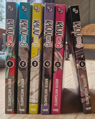 Kaiju No. 8 Manga Vol 1-6 starter Set Bundle by Naoya Matsumoto Viz English