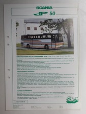 Scania-Bussar: DP 50 Reisebus (Prospekt-Blatt); 09/1988 (Frankreich)