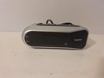 Sharp Interteck SPC100 Digital Alarm Clock Wired Batteries
