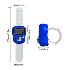 Electronic Digital LCD Finger Ring Tally Counter Mini Row Button Clicker Counter