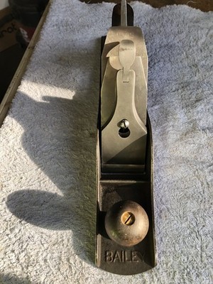 Vintage Stanley Bailey No 5 Smooth Bottom Jack Plane USA Two Patent Dates