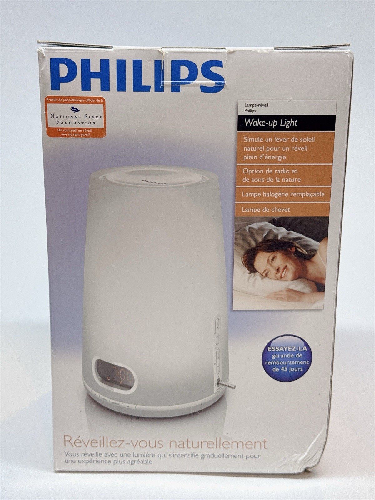 Philips HF3470 Wake-Up Natural Light Therapy Sunrise Alarm Clock FM Radio