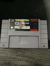 Tecmo Super Bowl Super Nintendo SNES Tested Cartridge - Working & Authentic!