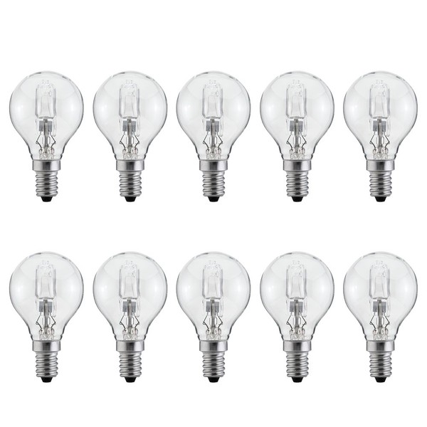 10 X Halogen Tropfen 42W Fast 60W E14 Klar Kugel G45 P45 Warmweiß 2700K Dimmbar-image