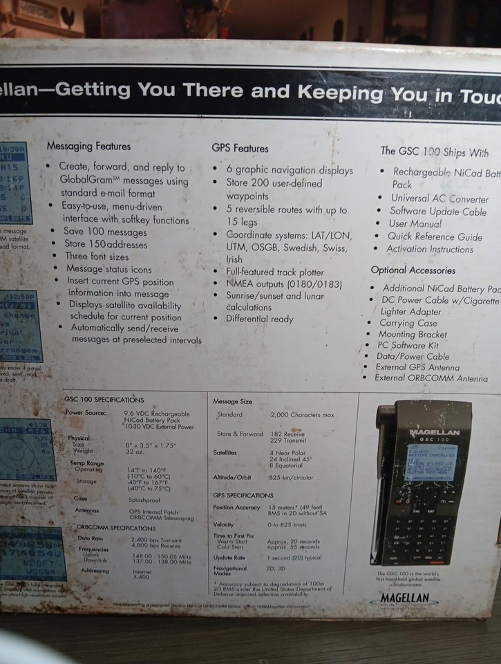Comunicador global por satélite Magellan GSC 100 - Imagem 2 de 4