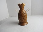 Vtg Leilani Monkey-Pod Wood Pineapple Toothpick Appetizer Holder 7 1/2" Tall — photo 7