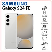 New Samsung Galaxy S24 Fe 5G 8GB+512GB Grey Dual Sim Android Mobile Phone