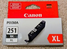 Genuine Canon PIXMA 251XL Black Ink Cartridge - CLI-251XL - NEW Sealed