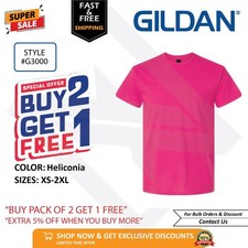 Gildan G300 Light Cotton T Shirt BUY 2 GET 1 FREE Blank Plain Casual Unisex Tee.