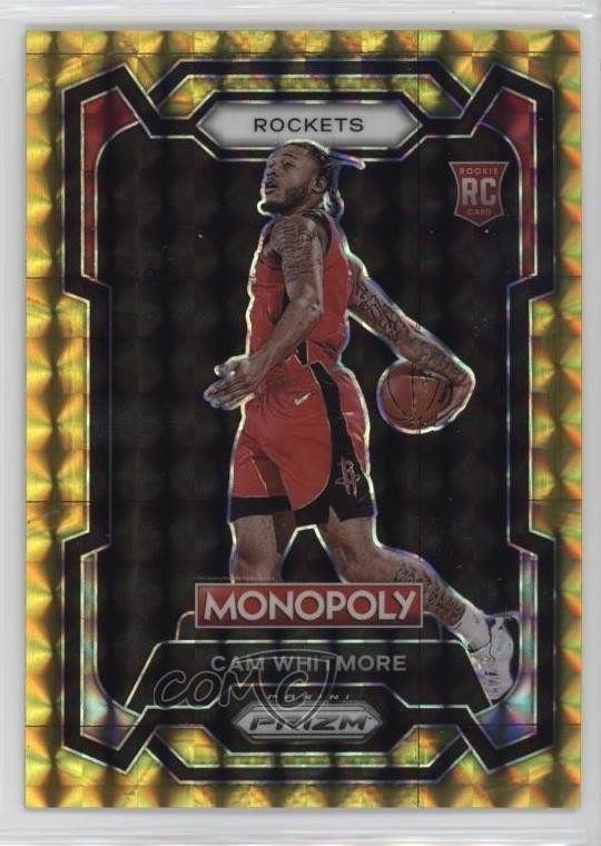 2023-24 Panini Prizm Monopoly Gold Prizm 36/49 Cam Whitmore #31 Rookie RC 1i3i