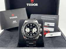 TUDOR Black Bay Chronograph 79360N 41mm Black Dial Stainless Steel Box Papers