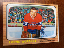 1966-67 Topps USA Test Issue Lorne Worsley Super Rare