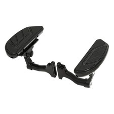 Black Rear Passenger Floorboards for Touring Road King