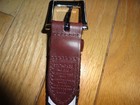 Vintage Docker's Men's Brown Leather Woven Braided Belt 11DK0438 / 40/100 — photo 3