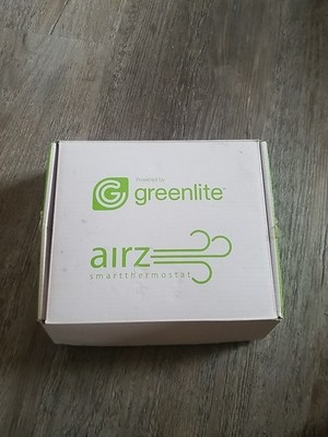 Airz Smart Thermostat Smartthermostat Powered by Greenlite WiFi Enabled Open Box