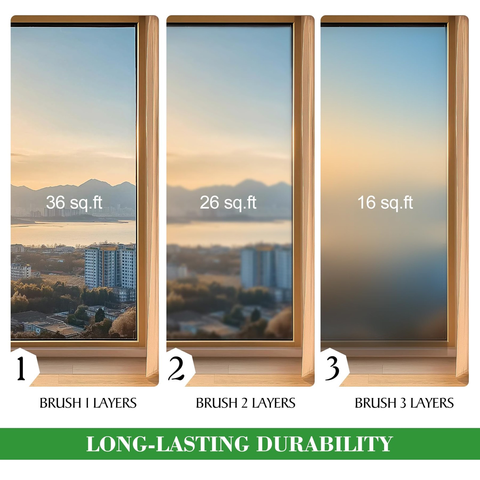 Frosted Glass Paint for Windows - 16oz Water-Based Window Privacy Film ...