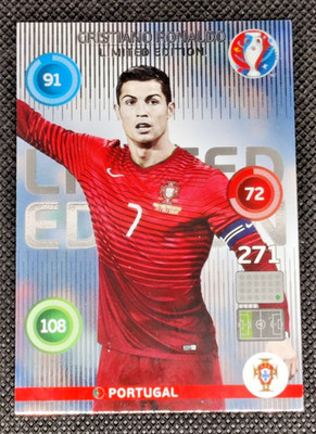 Panini ADRENALYN XL UEFA EURO 2016 CRISTIANO RONALDO LIMITED EDITION
