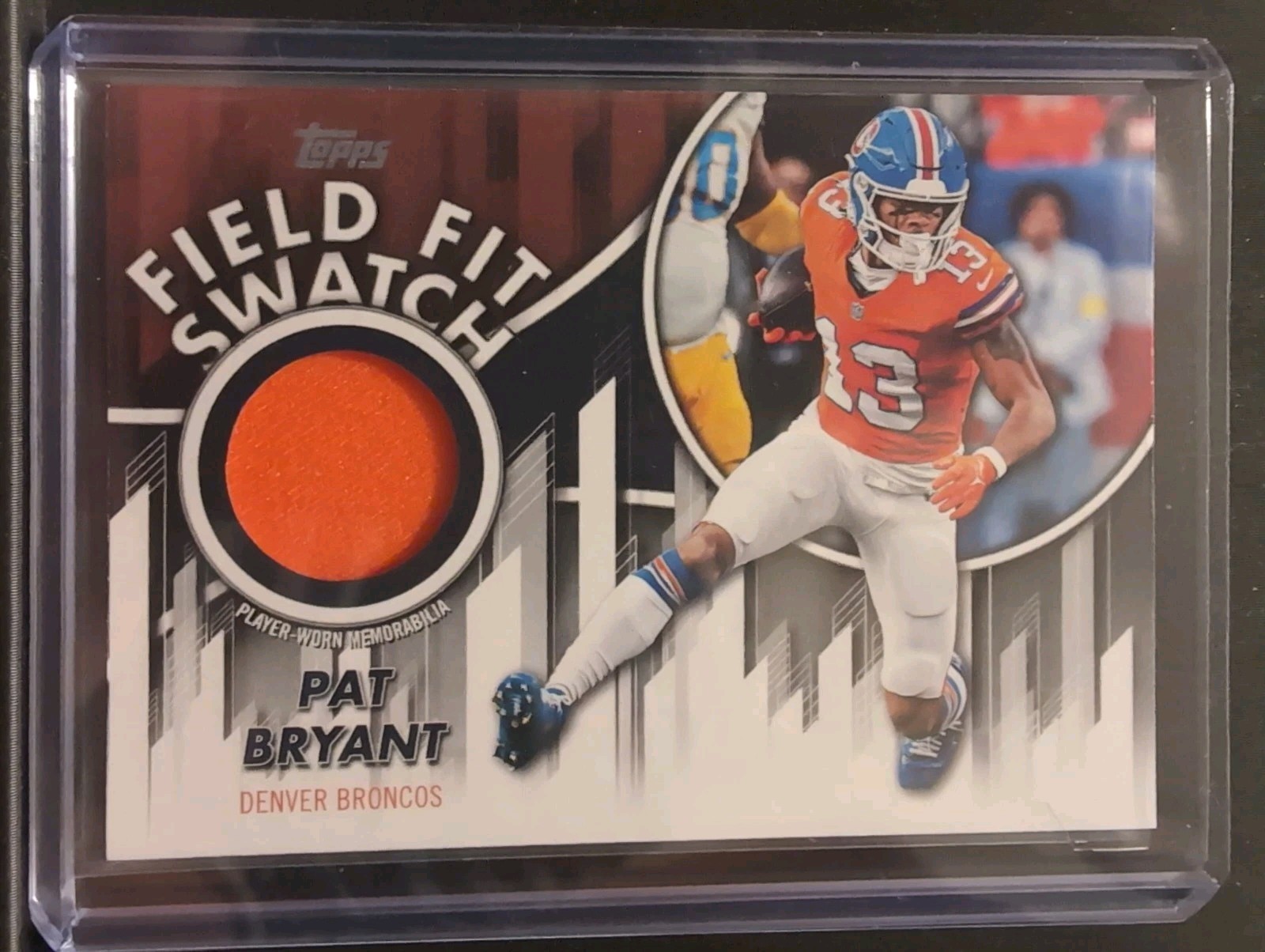 Topps 2026 Flagship Football Pat Bryant Denver Broncos Field Fit Swatch 🏈🏈🏈🏈