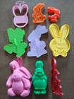 Vtg Hallmark Wilton Easter Lot Of 9   Plastic Cookie  Cutters Bunny Rabbits Mold — photo 1