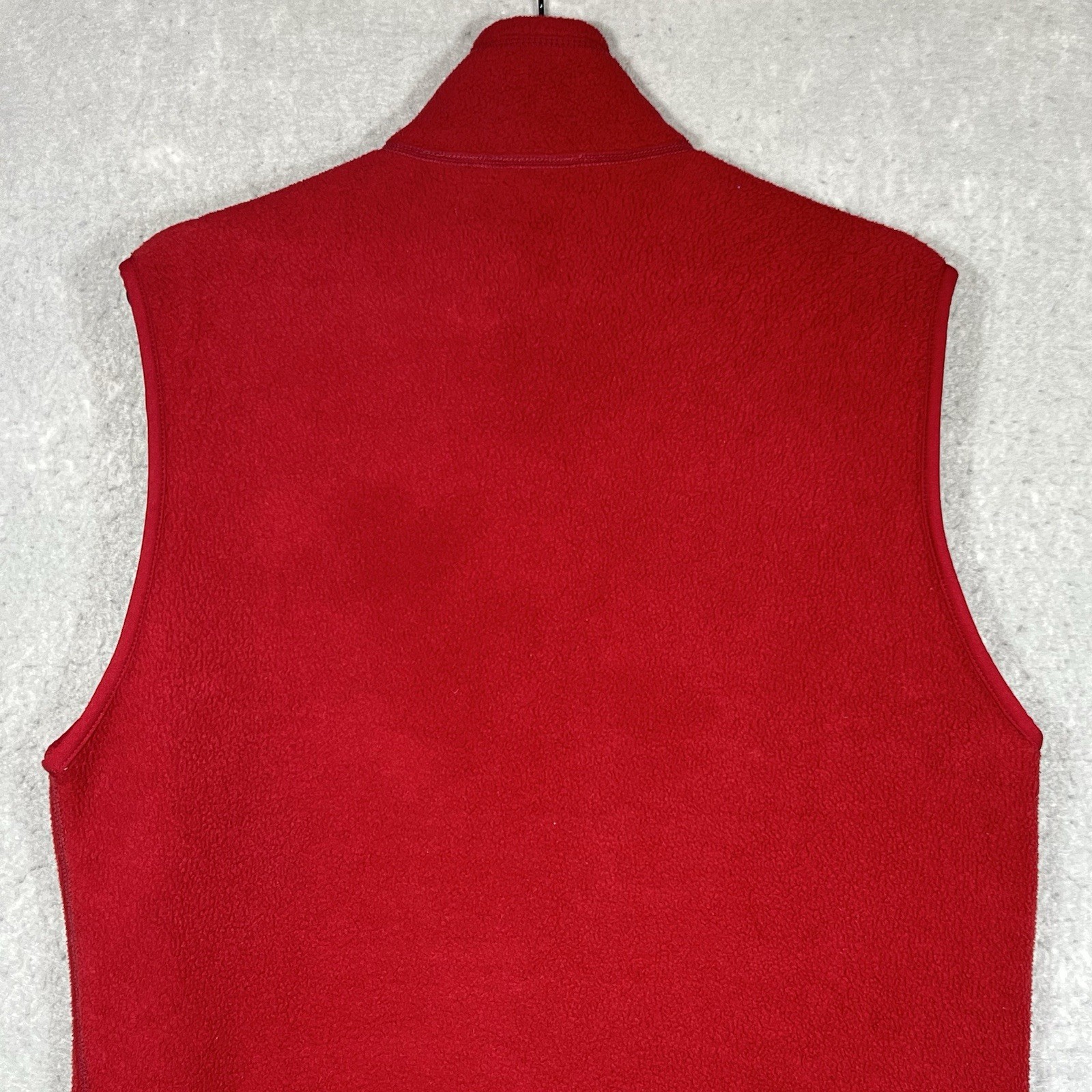 Vintage Patagonia Synchilla Vest Men’s Medium Red Full Zip Rare Made In USA 1998 image 7