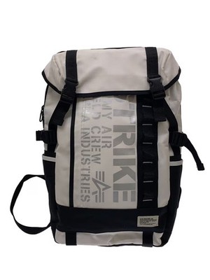 ALPHA INDUSTRIES Backpack, Polyester, White