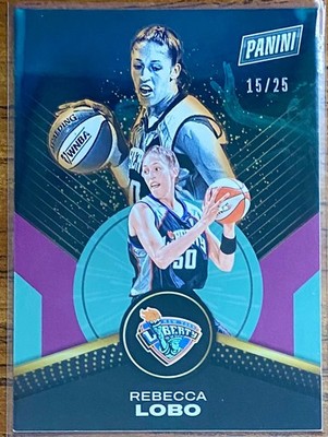 Rebecca Lobo #/25 Purple Parallel - 2025 Panini - WNBA Player of the Day (56)