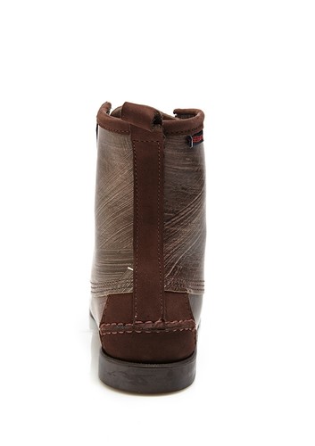 Neu im Karton! 125 $ Sebago Leuchtturm marmoriert mauve Schnürung Ösen Mokassin Stiefel 7,5 38 5 - Bild 3 von 3