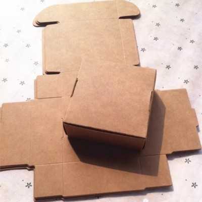 100x Kraft Paper Boxes Cake Soap Candy Gift Wedding Birthday Favour  3.7x3.7x2cm
