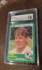 1989 Score Troy Aikman Rookie. CSG 10 Gem Mint! HOTT! HOF!