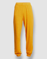  168 Monrow Women's Orange Teddy Fleece Sweatpants Size M