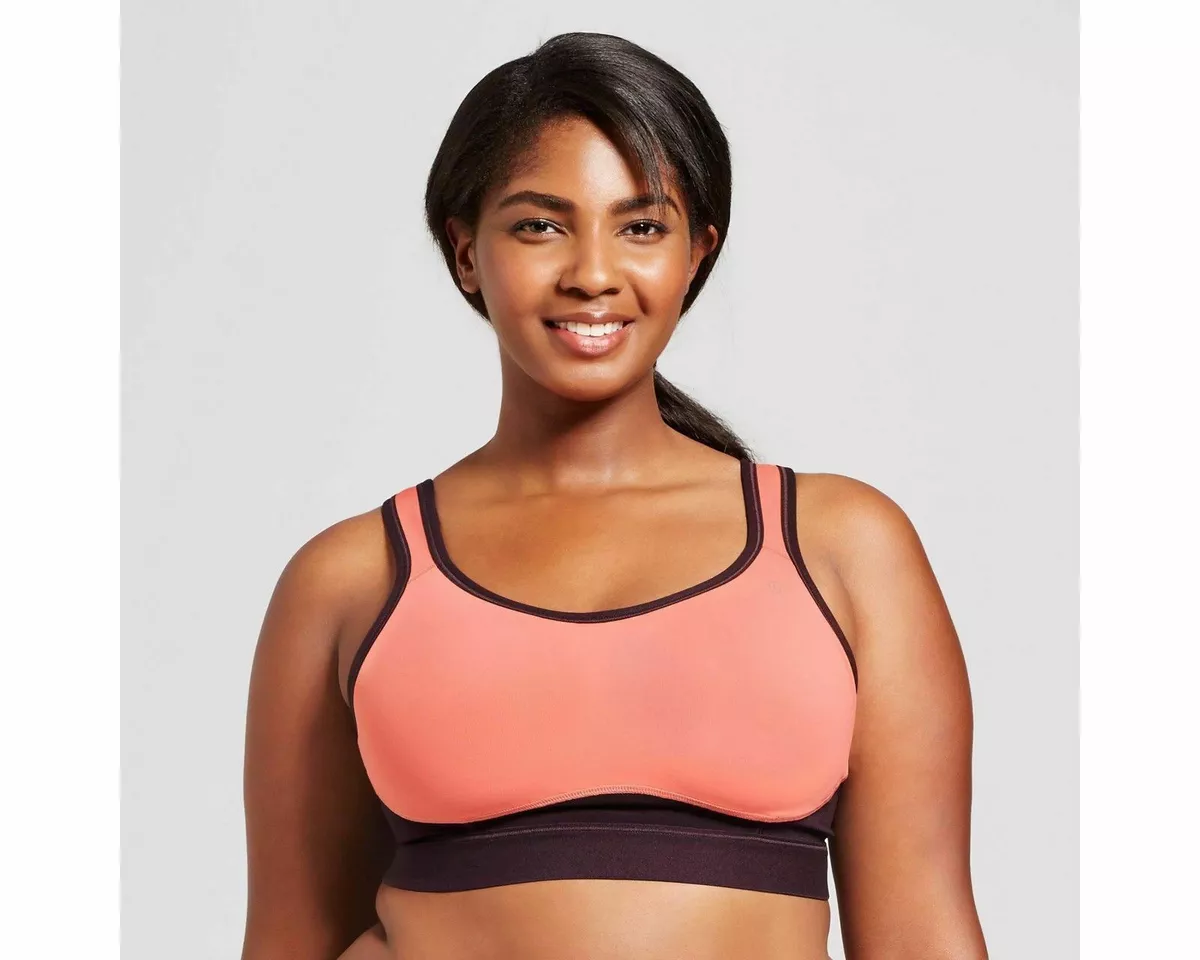 C9 Champion Women's Plus Size Sports Bra Black Size 1X