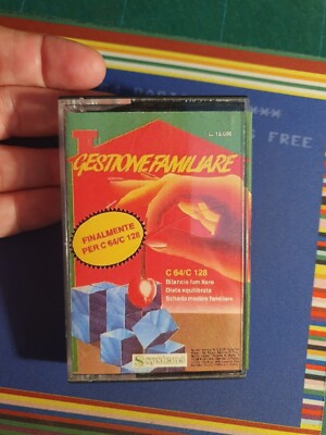 BILANCIO FAMILIARE X COMMODORE 64 C64 Cassetta Edicola Giochi TAPE GAMES SYSTEMS