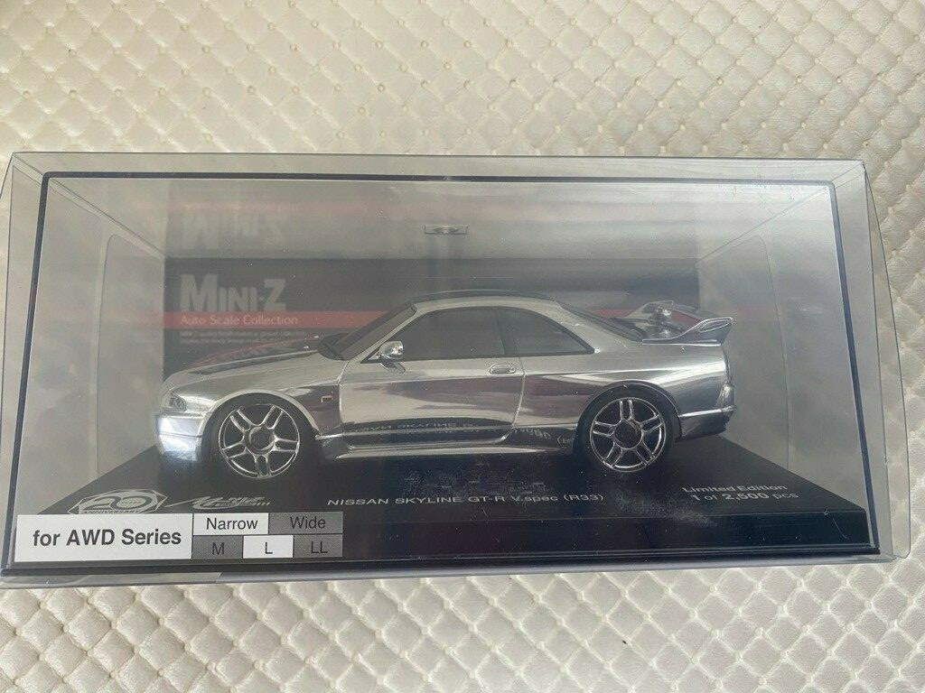 Limited Kyosho MINI-Z NISSAN SKYLINE GT-R V-Spec(R33) Chrome