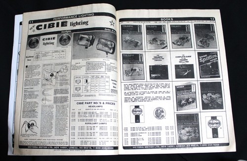 VICTORIA BRITISH LTD TRIUMPH AUTOMOBILE CAR ACCESSORIES & PARTS CATALOG 1986 - Picture 4 of 7