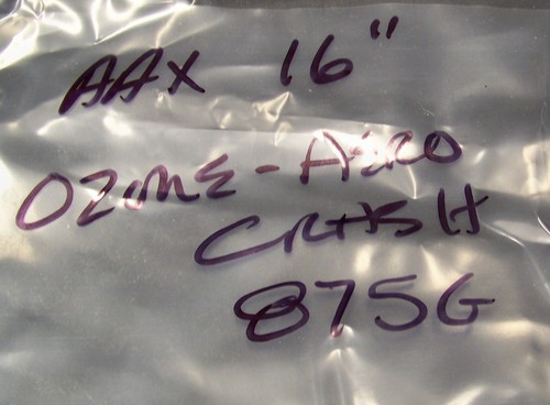 Sabian Prototype AAX 16" O-Zone Aero Crash Cymbal/Brand New-Warranty/875 Grams - Picture 7 of 8