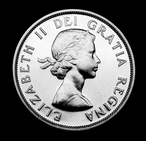 1963 10¢ silver proof like coin from the set.  In a paper flip