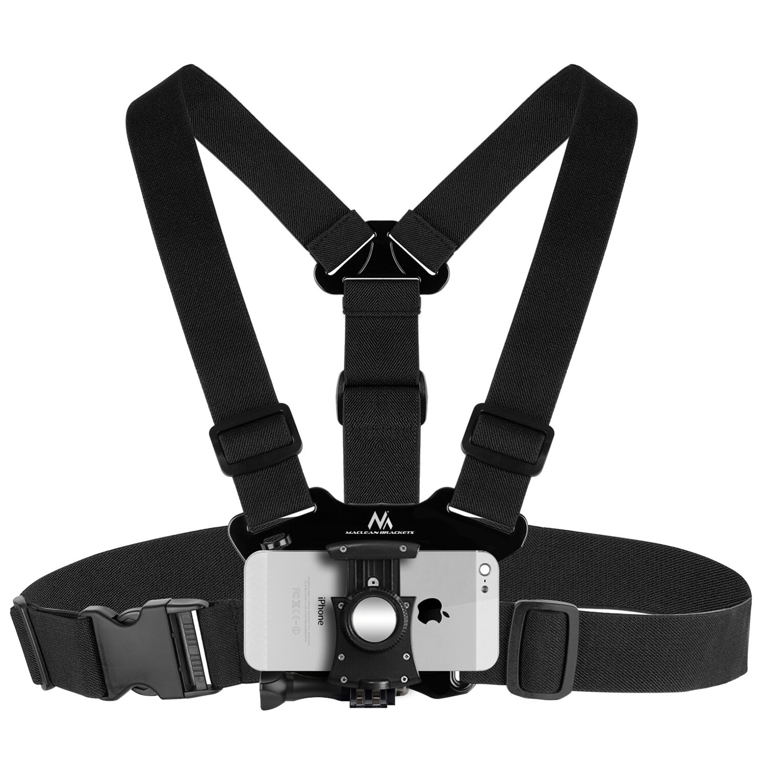 Harnais poitrine pour caméra de sport et téléphone portable Maclean MC-773