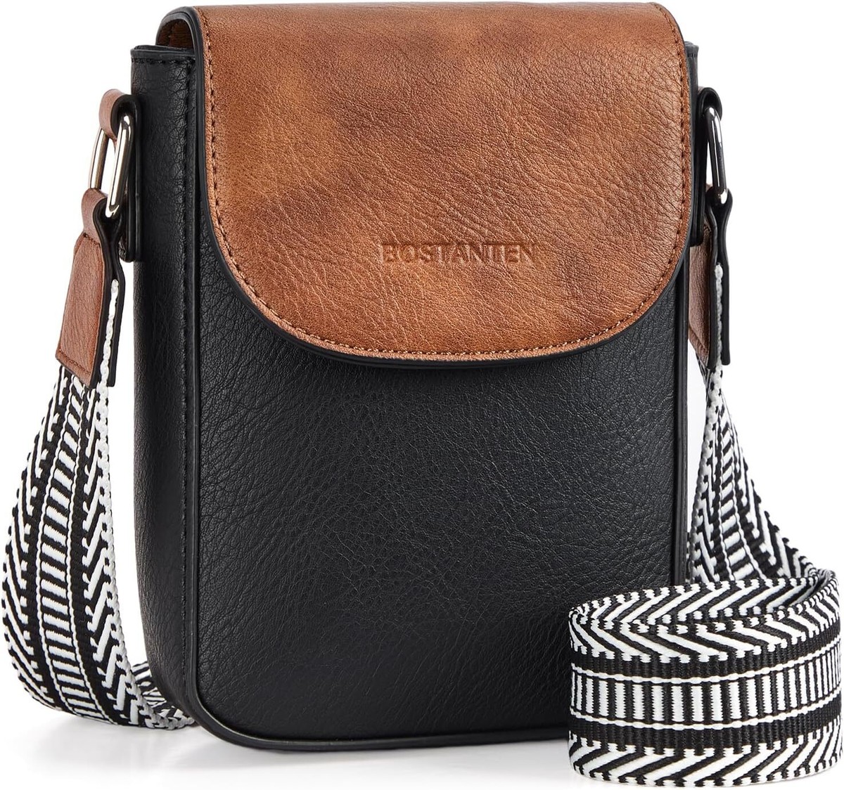 Multifunction Small Crossbody Leather Bag BOSTANTEN Small