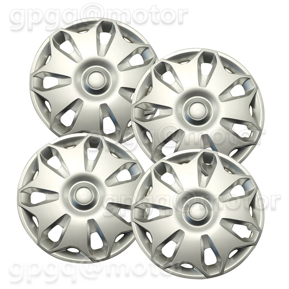 Set Of 4Pcs For Ford Transit Connect Cargo Van 2014-23 Deluxe Silver Hubcaps 16" - Image 2 of 4