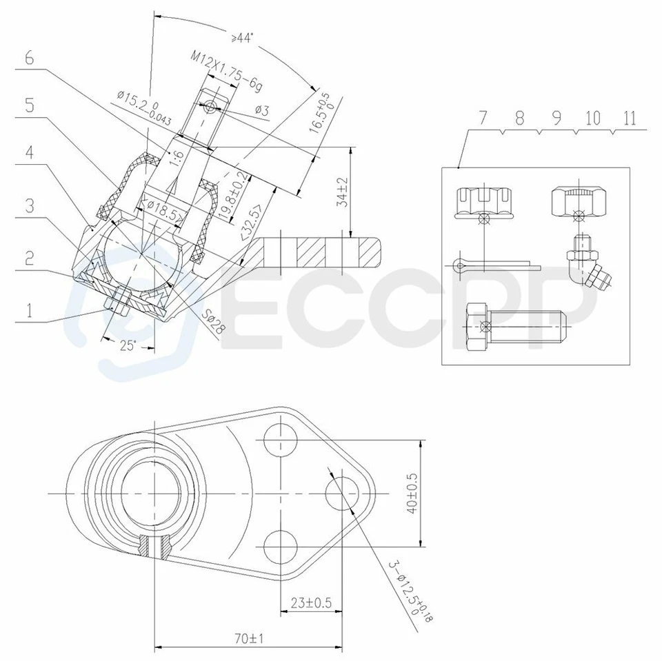 Front & Rear Suspension Kit Ball Joints Tie Rods Sway Bars For Buick LeSabre FWD - Image 2 of 4