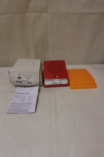 EST Edwards G4RF-S2VM Fire Alarm Speaker / Strobe 25V RMS Red - NOS