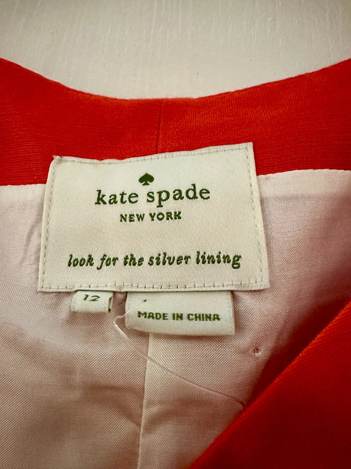 Abito a righe Kate Spade New York Gayle aderente e svasato taglia 12