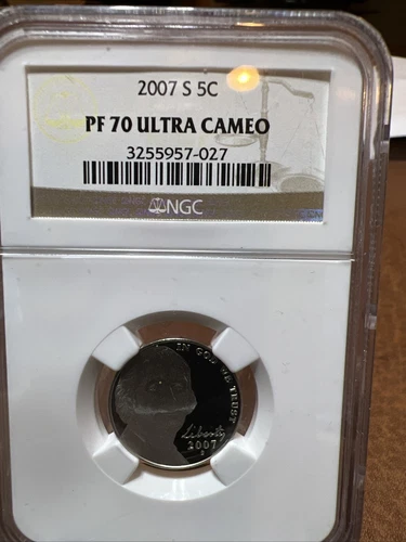 2007-S Jefferson Nickel NGC PF 70 Ultra Cameo